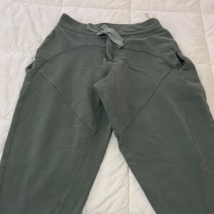 FP Movement by Free People Olive Green Drawstring Capris